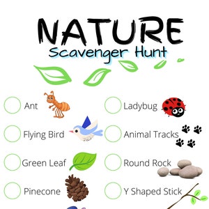 Printable Scavenger Hunt Nature Scavenger Hunt Kids Activities Games