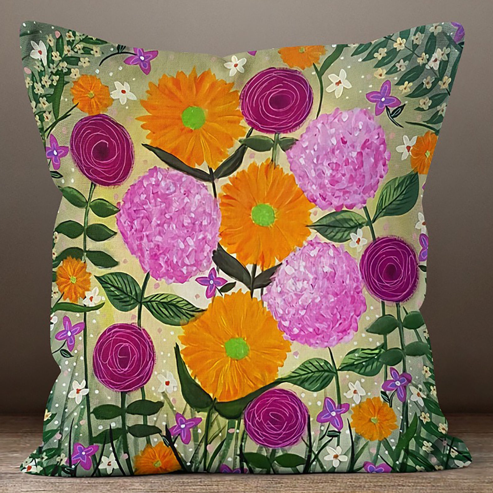 Abstract Colorful Pillow Cover Multicolored Throw Pillow Etsy