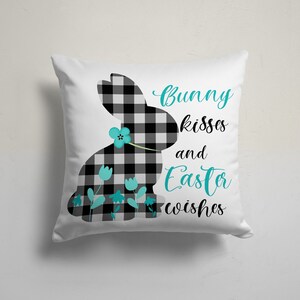 Easter Pillow Covers, Happy Easter Cushion Case, Cute Bunny Chick Easter Decor, Decorative Easter Egg Throw Pillow, Farmhouse Pillow Top