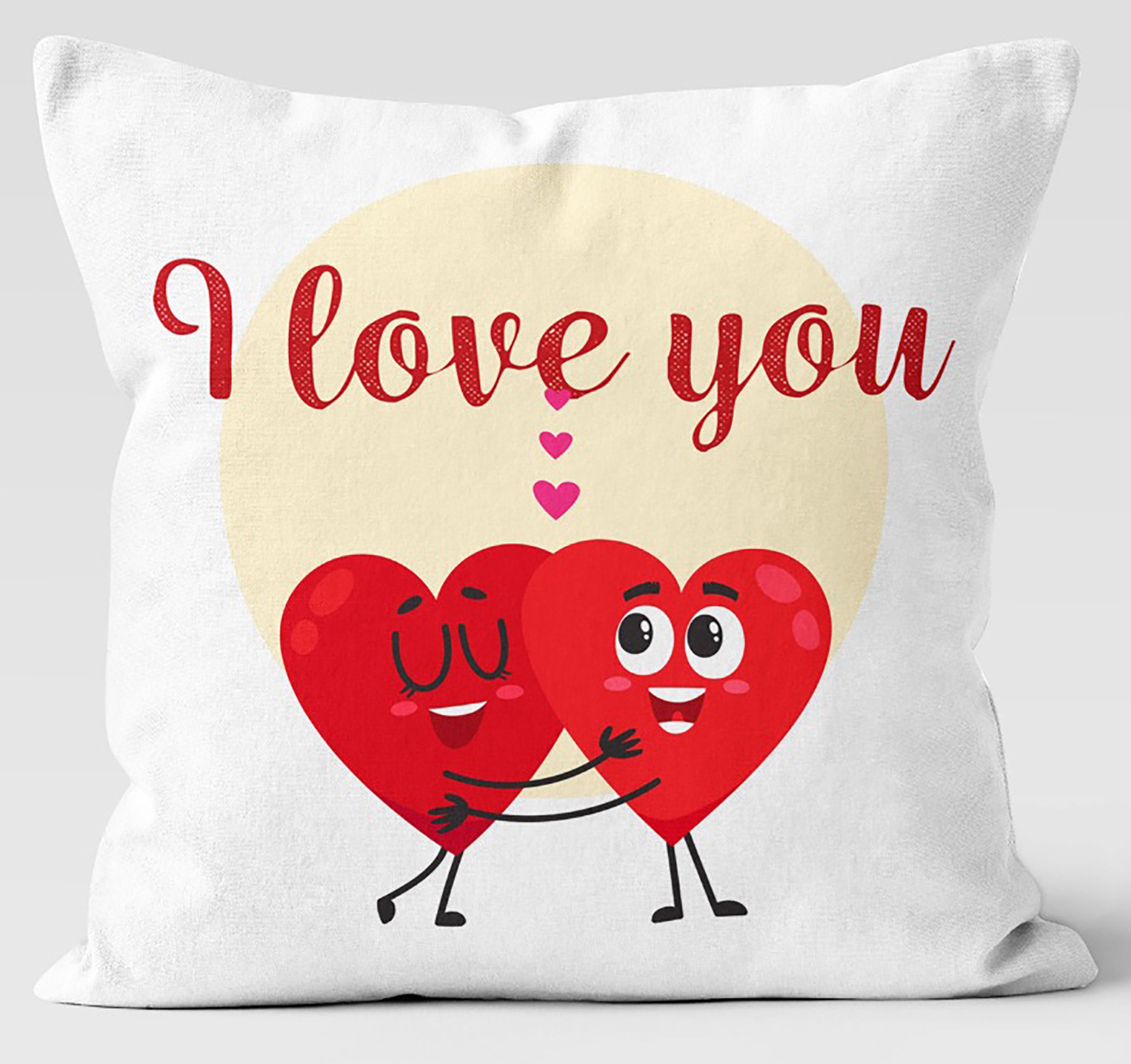 I Love You Themed Pillow, Love Collection Throw Pillow, Heart