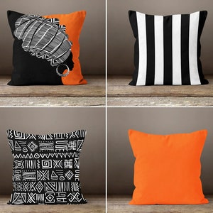 African Woman Cushion Cover, Black History African Art Woman Dancing Lady Working Mum Decorative Home Decor, Throw Pillow Cases