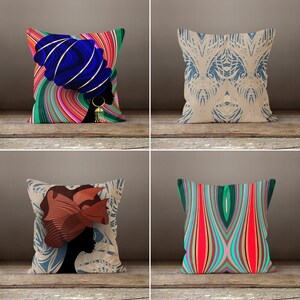 African Woman Cushion Cover, Black History African Art Woman Dancing Lady Working Mum Decorative Home Decor, Throw Pillow Cases