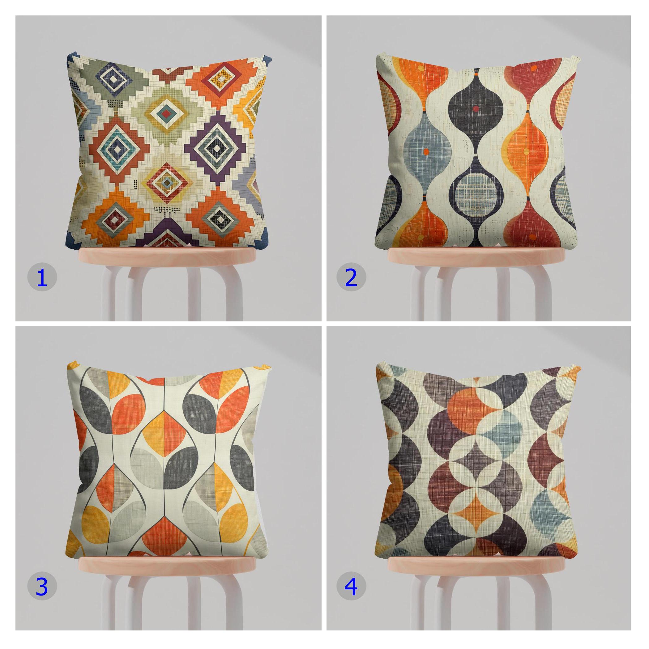 the pillows/REVIVAL　OF　MOTION　PICTURES Mid Century Modern Aqua Green LifeSavers 18