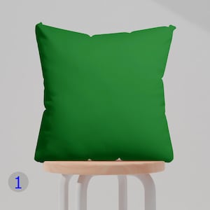 Capa de almofada verde sólida, capa de almofada decorativa simples, capa de almofada verde esmeralda, capa de almofada com decoração minimalista, fronha verde