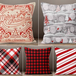 Funda de cojín navideña con diseño de Papá Noel y muñeco de nieve, funda de almohada de felpa para sofá de habitación infantil, fundas de almohada de trineo de invierno
