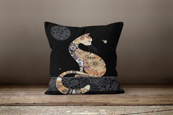 Cat Pillow Covers, Cute Cat Pattern Cushion Case