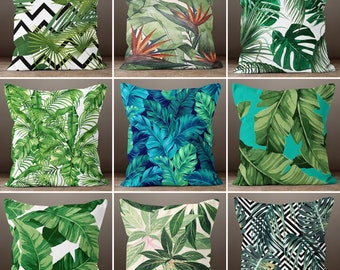 Details about   S4Sassy Decorative 2 Pcs Cotton Poplin  Leaf Print Cushion Cover Pillow Sham