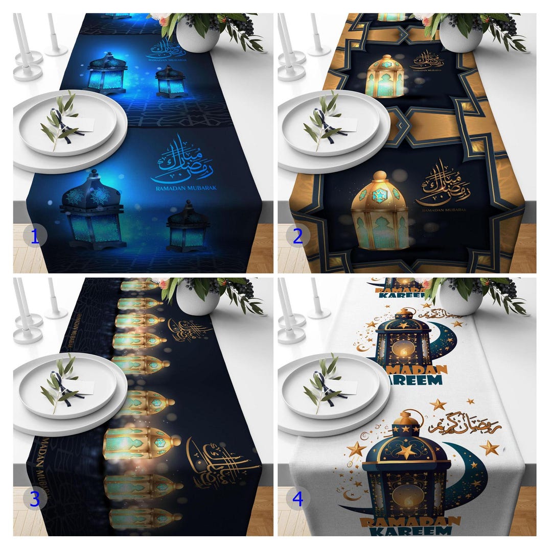 Ramadan Lantern Table Runner, Perfect Iftar Table Runner, Ramadan ...