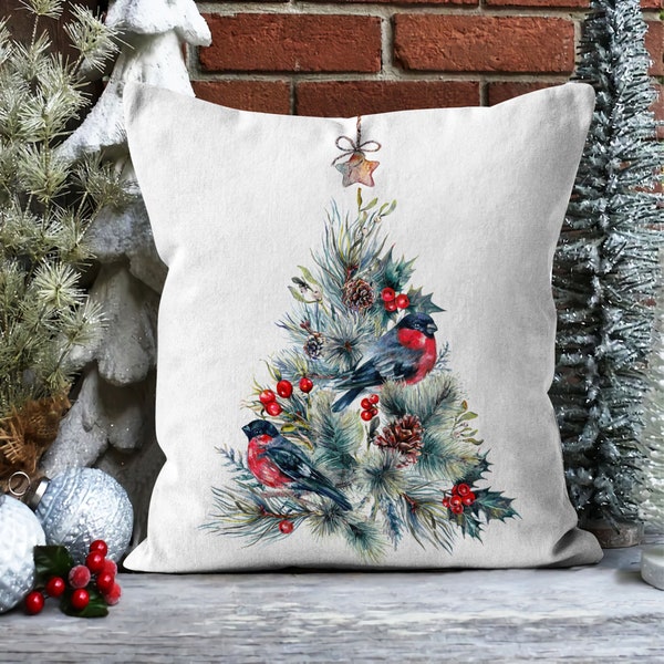 Christmas Tree Pillow Covers, Christmas Pillow, Decorative Winter Pillow Cases, Xmas Tree Throw Pillow, Outdoor Pillowcase, Xmas Pillow Sham