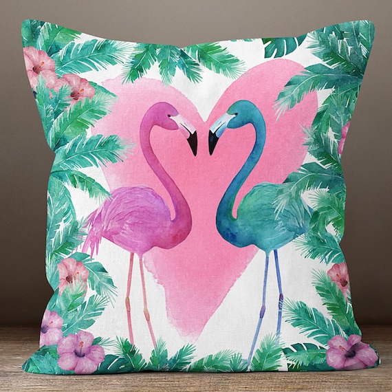Flamingo Pillow Cover Animals Throw Pillow Case Home Sofa Chair Decor Farmhouse Authentic Flamingo Pillow Cases Housewarming Pillow Etsy