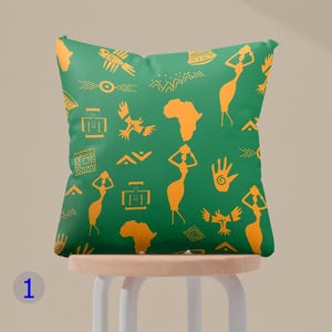 African Tribal Pillow Covers, Vibrant African Print Pillow Cover, Ethnic Tribal Cushion Covers, Colorful African Inspired Cushion Cover