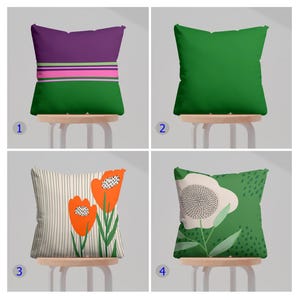 Capas de Almofada Modernas de Meio Século, Capa de Almofada Geométrica Abstrata, Fronhas Listradas Coloridas, Capa de Almofada Decorativa Floral Ousada