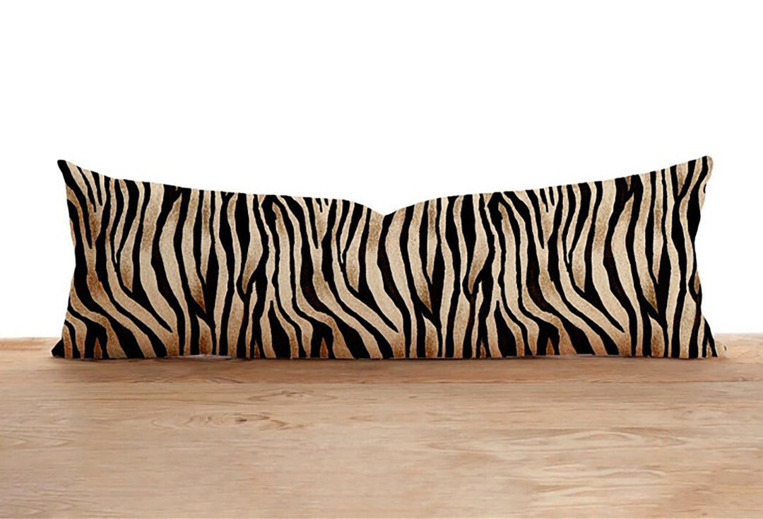 Taie Oreiller Corps Zèbre + 2 Housses Noir Coordonnées – Ensemble Drap Literie
