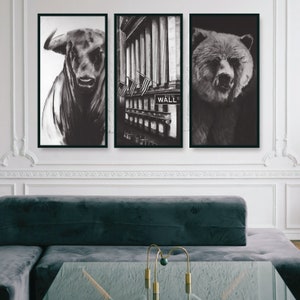 Wall Street Bull vs Bear 3 Piece