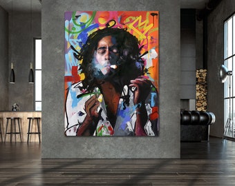 bob marley painting