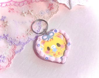 Heisei Retro Heart Keychain, Trinket charm