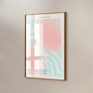 Self Love Positive Energy Summer Gradient Spiritual Retro 70s 90s Wall Print, Digital Download Tie Dye Gradient Trendy Pastel Dorm Poster