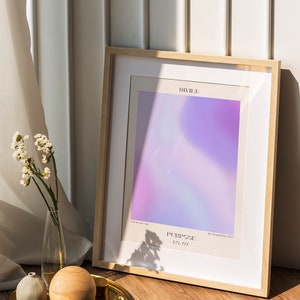 Divine Purpose 777 Aura Gradient Poster, Spiritual Wall Art (Digital Download) image 4