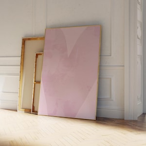 Impresión moderna de corazón rosa pastel, decoración de pared para dormitorio con estética femenina, póster con cita coqueta y preppy, descarga digital