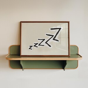 zzzzz Sleep Bedroom Bedtime Horizontal Cosy HandDrawn beige Print, Eclectic Boho Illustration Quote Wall Art (Digital Download)