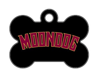 Custom Cleveland Cavaliers Themed doppelseitiger Hundemarke - Mini Bone (Schwarz)