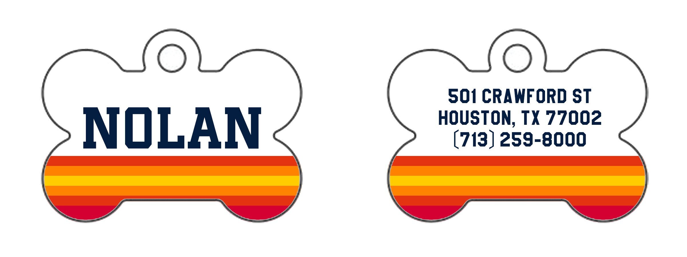 Astros hotsell dog tag