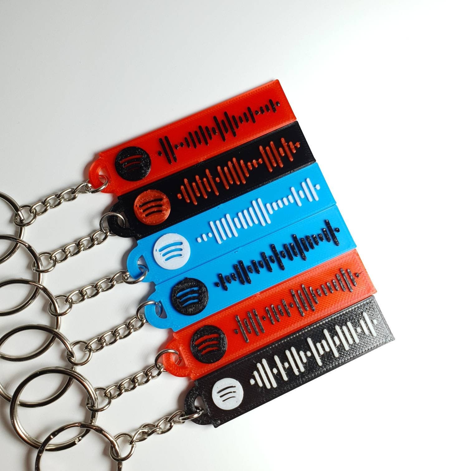 Spotify Personalised Song Code Playlist Keychain Keyring Etsy