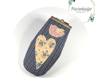 Eyeglass Case Handmade, Double Pockets Eyeglasses Case , Fabric Case, Retro Eyeglass Case, 70s Eyeglass Case, Eyeglass Case For Travel