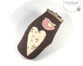 Eyeglass Case Handmade, Double Pockets Eyeglasses Case , Fabric Case, Retro Eyeglass Case, 70s Eyeglass Case, Eyeglass Case For Travel