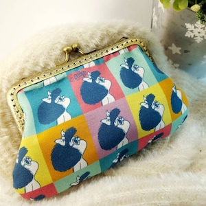 Bolsa com fecho beijo duplo | bolsa com estrutura metálica | bolsa beijo bloqueio | porta-moedas | Fecho de beijo de bolsa