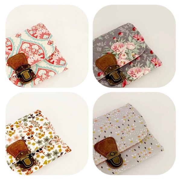 Porte Monnaie | Cotton coin purse | Handmade cotton | Credit Card holder