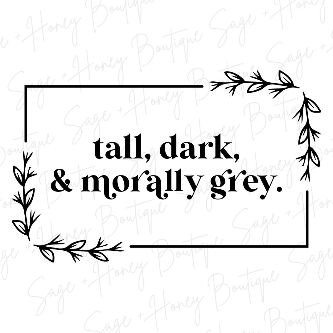 Morally Grey PNG SVG Digital Download Etsy