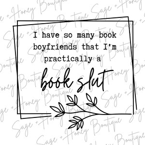Book Boyfriends | PNG | SVG | Digital Download