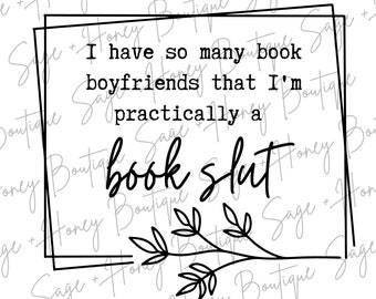 Book Boyfriends | PNG | SVG | Digital Download