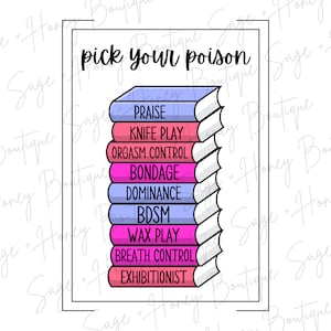 Pick Your Poison | PNG | Digital Download