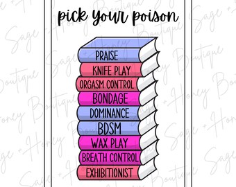 Pick Your Poison | PNG | Digital Download