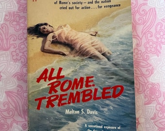 Toda Roma tembló. Melton S. Davis, 1959, edición de bolsillo de novela negra de Panther.