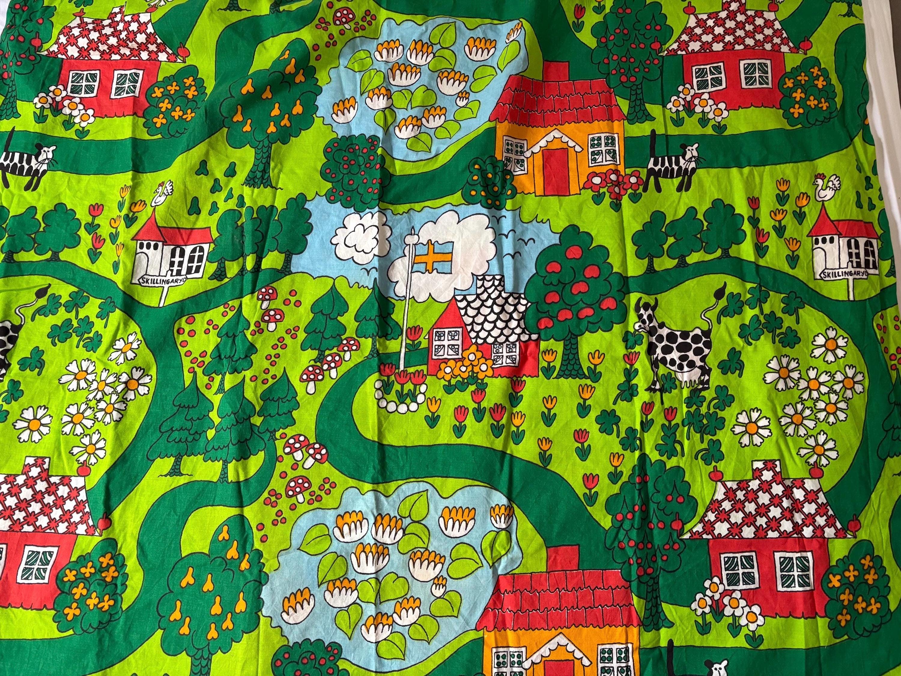 Vintage Swedish Fabric - Etsy