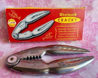 Vintage Westmark metal Cracky Crab/ Lobster Cracker Tool original box West Germany