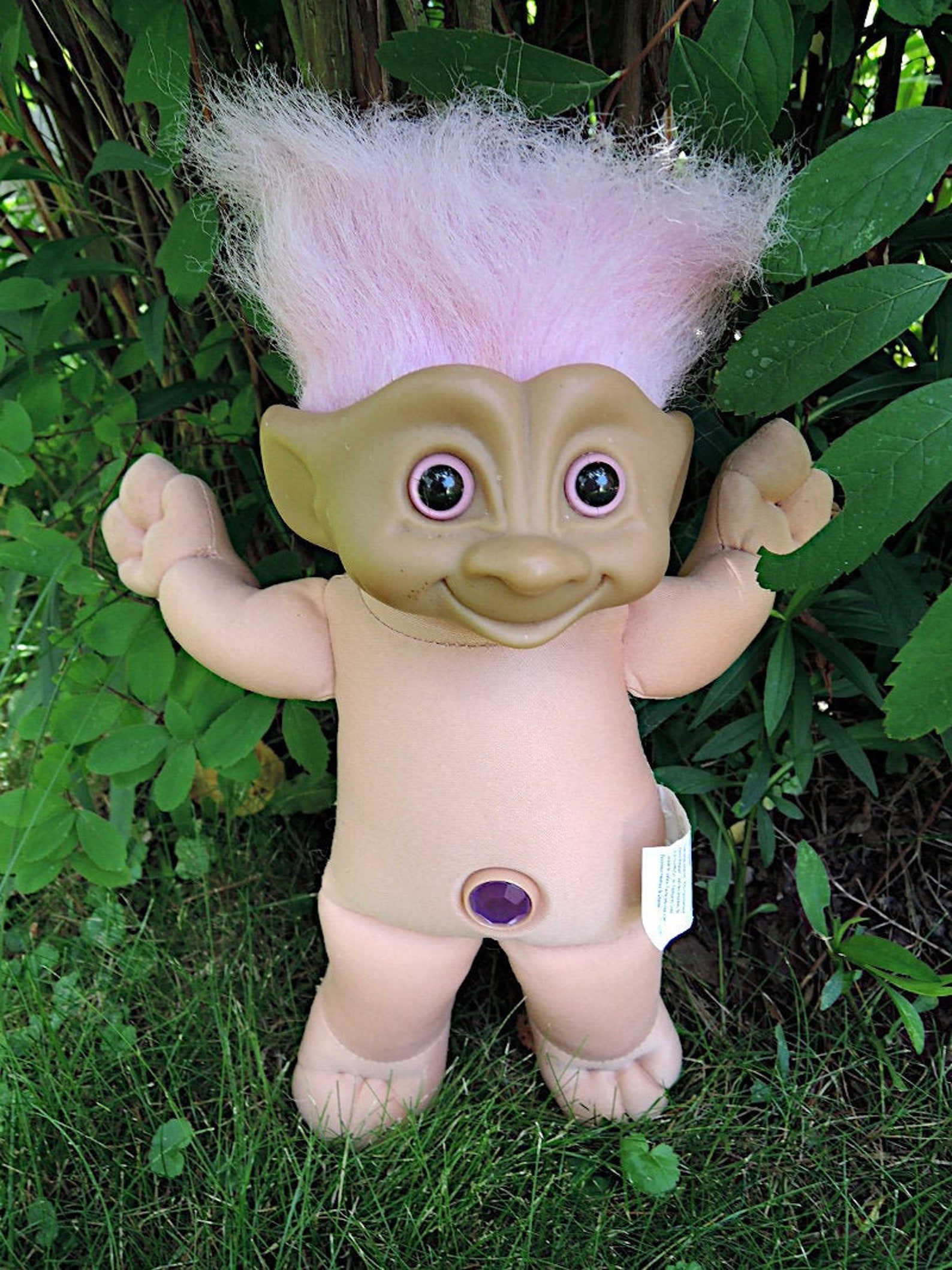 Large Ace Novelty TROLL With Jewel Lucky Troll Doll Etsy