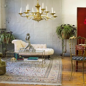 1970s Vintage Italian Chiavari Brass Chairs