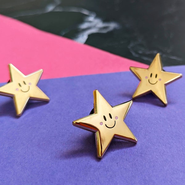 You're A Star Enamel Pin// Mini Star lapel pin, Cute gift, Brooch, Positivity gift, Space themed gift ideas, Stocking filler, Star themed.