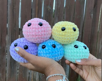 CUSTOM Stress Ball Crochet Plush Toy/Stress Ball from TikTok/Plush/Handmade/Gift/Fidget Toy/Stress Reliever/cozycrittersbyn