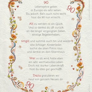 Gedicht 90 Geburtstag Oma Lustig