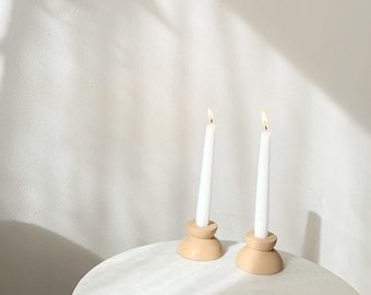 Nordic Candle Holder, Neutral Candlestick Holder, Concrete Candle Holder, Candle Holder, Taper Candle Holder Unique, Candle Holder Set