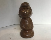 Vintage End of the Day Folk Art Sewer Tile Smurf 9 quot Tall