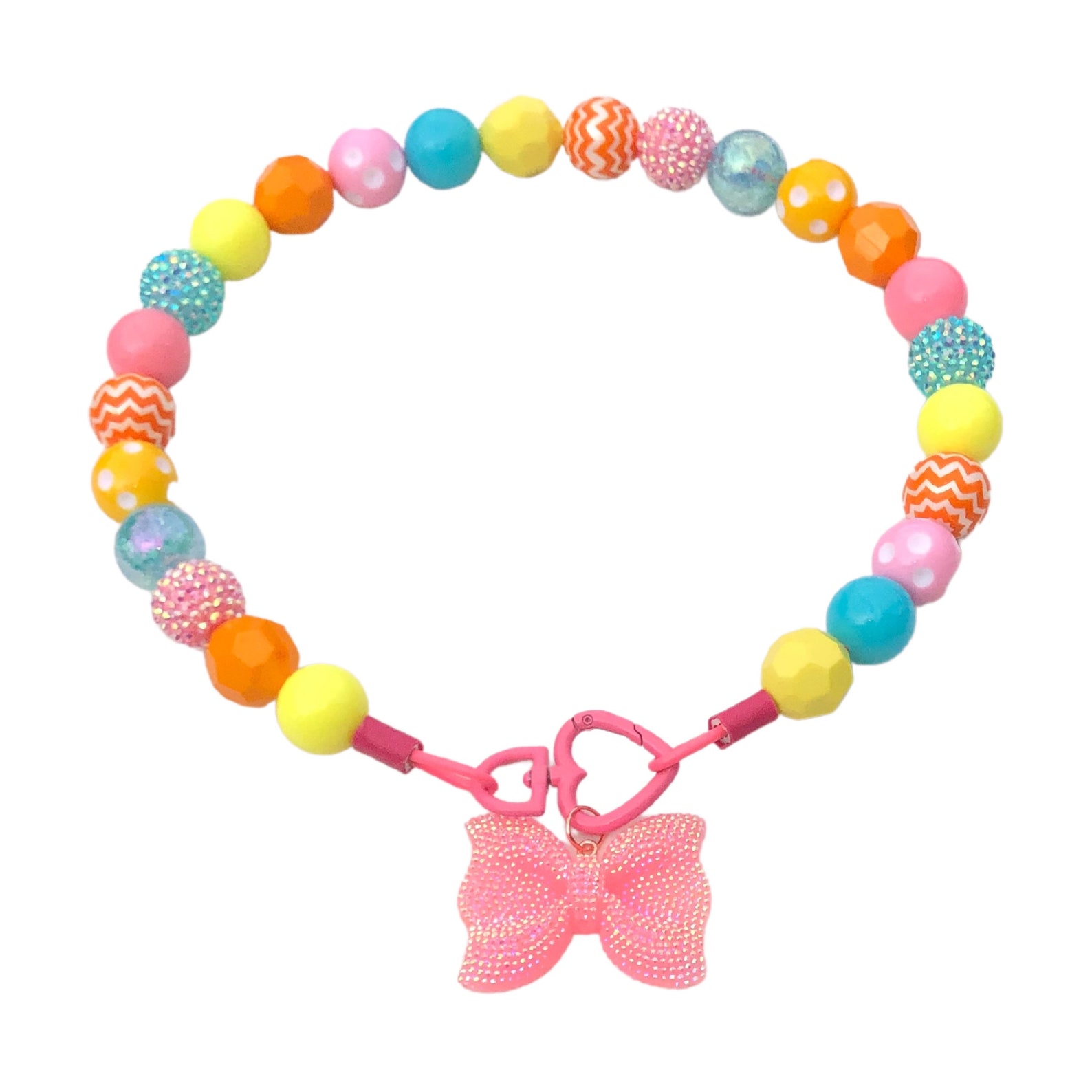 Jellybean Beaded Dog Collar Custom Rhinestone Collar With Etsy