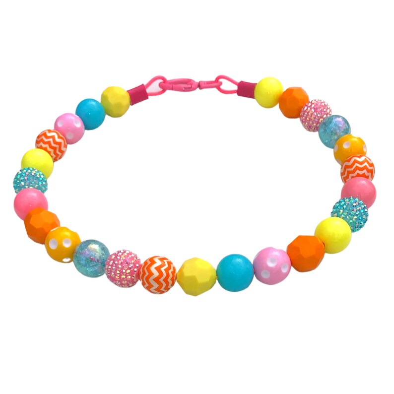 Jellybean Beaded Dog Collar Custom Rhinestone Collar With Etsy