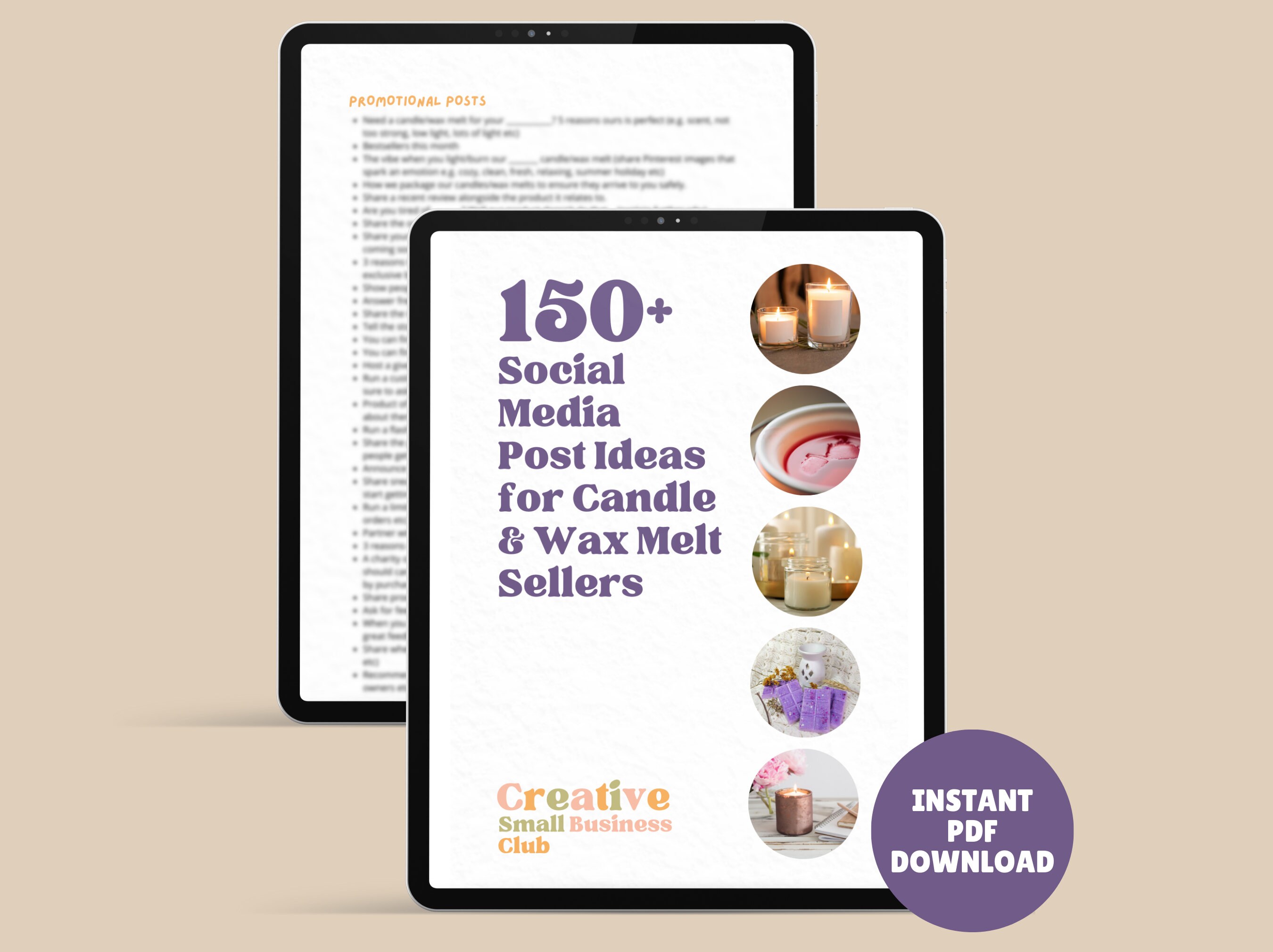 CANDLE & WAX MELT Social Media Post Ideas. 150 Ideas for Etsy