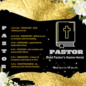 Pastor 20oz Affirmation Tumbler Wrap, God Tumbler, Jesus Tumbler Wrap, Tumbler Wrap Png, Pastor Tumbler Wrap